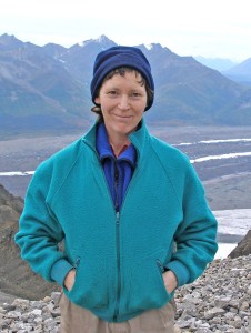 Marci in Jumbo Cirque above Kennecott, Alaska, August, 2008