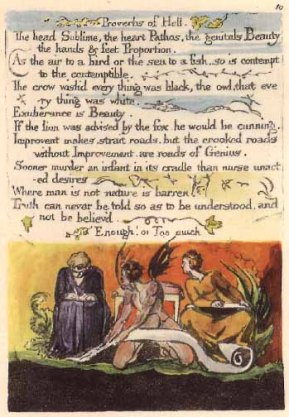 Improvement makes strait roads, but the crooked roads without Improvement, are roads of Genius. --William Blake, The Marriage of Heaven and Hell