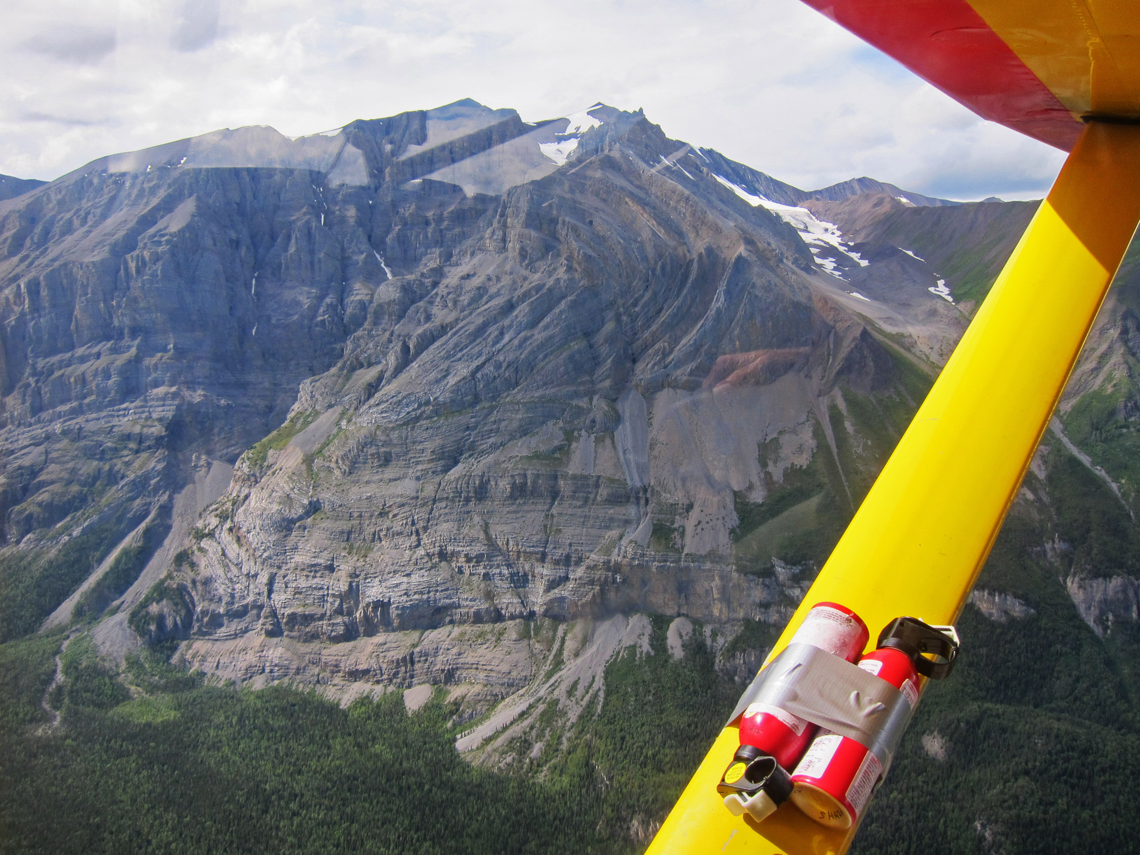 Mile High Cliffs limestone folded Skolai 2014 175